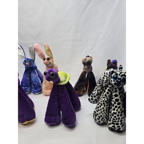 Lot Of 9 Limbo Legs 2000 6" Stuffed Animal Plush Toys- One Missing Eye Read - Picture 3 of 16